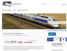 Tablet Screenshot of eurorailpasses.org